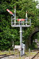 DG422429. Converted bracket semaphore signal. Yeovil Pen Mill. Somerset. 12.7.2024.