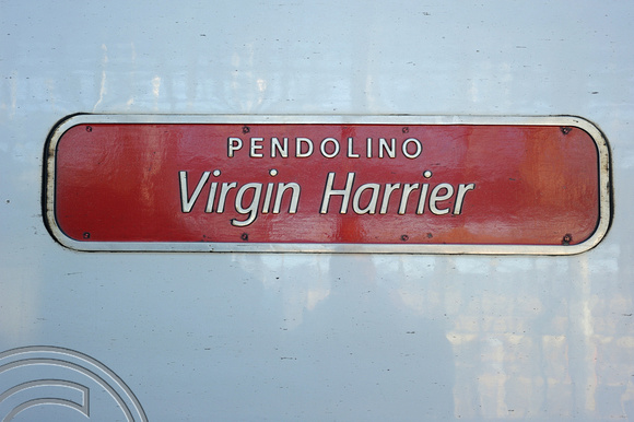 DG95436 390048 nameplate. Manchester Piccadilly. 30.9.11.