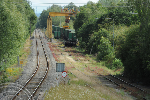 DG89764. HS2 and E-W rail. Former station site. Calvert. Buckinghamshire. 11.8.2023.