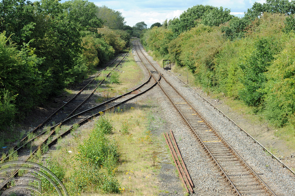DG89761. HS2 and E-W rail. Former station site. Calvert. Buckinghamshire. 11.8.2023.