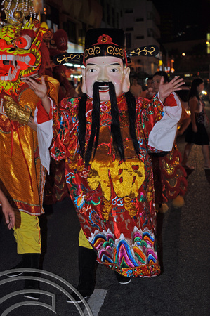 DG101655. Dragon dancers. Chinatown. Kuala Lumpur. malaysia. 18.1.12.