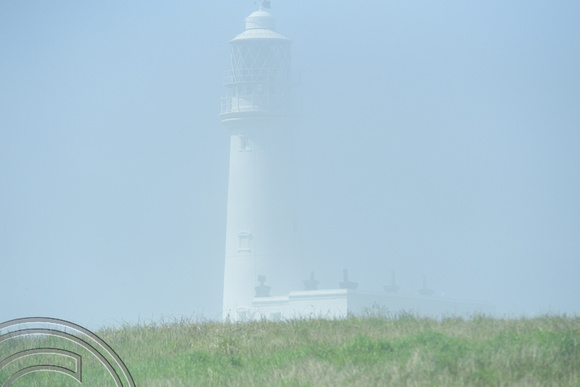 DG349246. The lighthouse in the fog. Flamborough Head. Yorkshire. 1.6.2021.