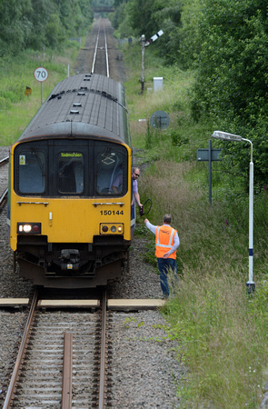 DG182021. 150144 & token exchange. Rainford Junction. 17.6.14.