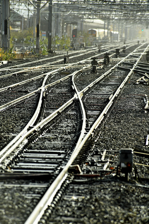DG286701. Sunlight on the tracks. Crewe. 23.11.17