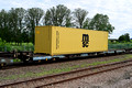 DG350908. Intermodal container wagons. Ely.10.6.2021.