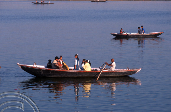 T6794. Boats on the Ganges. Varanasi. Uttar Pradesh. India. February 1998