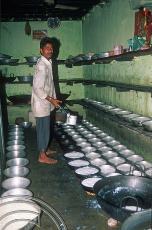 T6698. Making curd. Orissa. India. February 1998