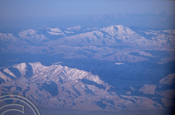 T04179. Flying over the mountains. Pakistan. 11th December 1993