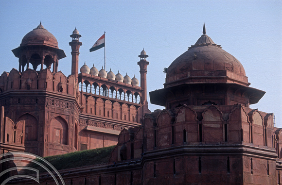 T04193. Lahore gate of the Red Fort. Delhi. India. December 1993