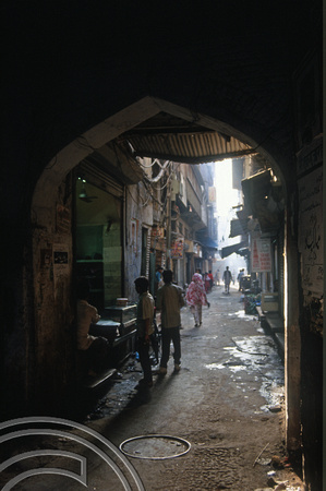 T04195. Backstreets. Chandni Chowk. Old Delhi. India. December 1993