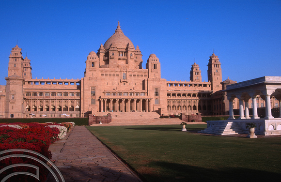 T4212. The Umaid Bhawan Palace. Jodhpur. Rajasthan. India. 14th December 1993