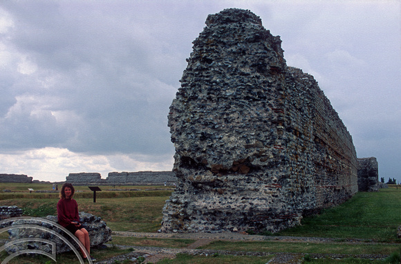 16th July 1995. Lynn at Richborough Roman fort. Kent