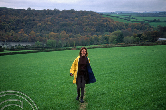 10th November 1995. Lynn walking. Cornwall