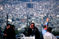 T18068. Dining alfresco with a view. Athens. Greece. February 2004.