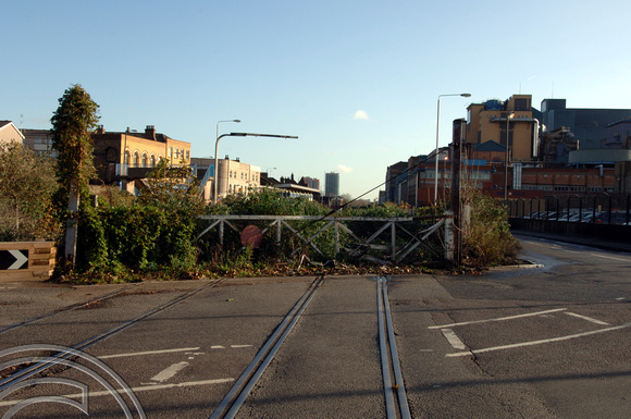 DG08555. Remains of Silvertown tramway. E London. 4.2.06.