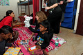 DG291155. Visiting the Railway Children shelter in Karol Bagh. Delhi. India. 4.3.18
