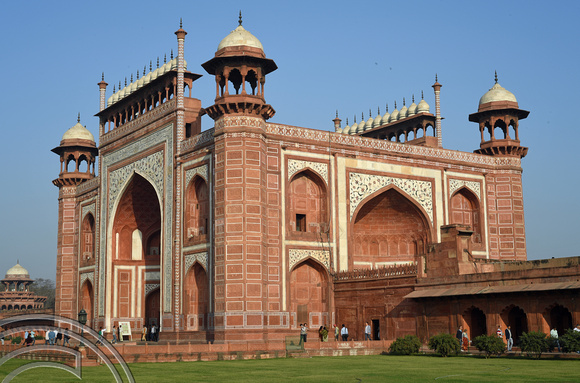 DG291537. Main Gateway. The Taj Mahal. Agra. India. 4.3.18