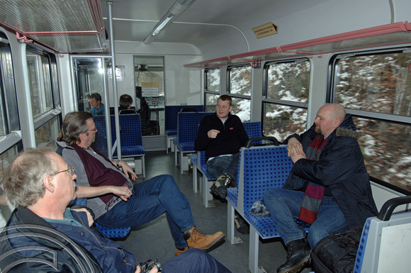 FDG05062. The gang on 187 011. Harz Railway. Germany. 09.2.07