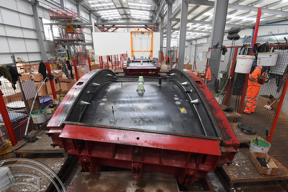 DG352840. Moulds for tunnel segments. HS2 Chiltern tunnel South portal. West Hyde. 13.7.2021.