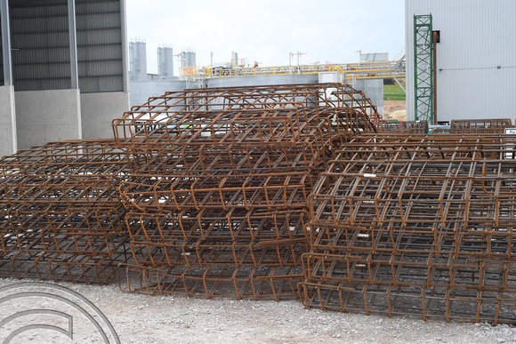 DG352826. Rebar cage for tunnel segments. HS2 Chiltern tunnel South portal. West Hyde. 13.7.2021.