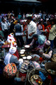 T3371. Making offerings at a festival. Kathmandu. Nepal. 1992
