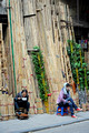 DG71948. Bamboo sellers. Old Town. Hanoi. Vietnam. 8.1.11.