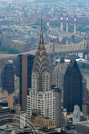 DG297795. Chrysler Building seen from the Empire state building. New York. USA. 28.5.18