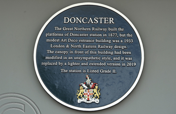 DG354392. Plaque. Doncaster. 19.8.2021.