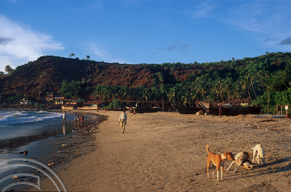 T6027. The main beach. Arambol. Goa. India. December 1997. jpg