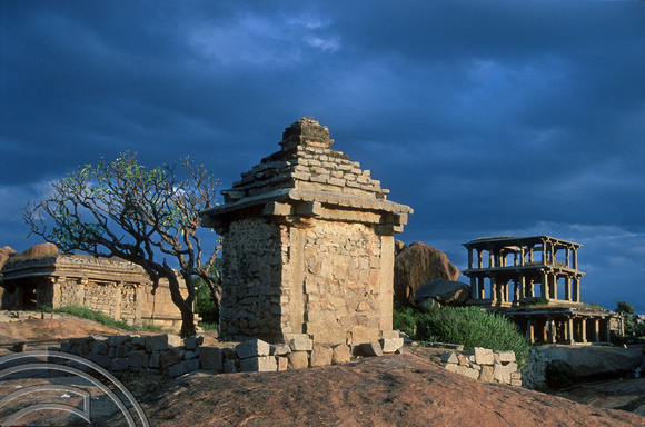 T6126. Ruins of the old city. Hampi. Karnataka. India. December 1997. jpg
