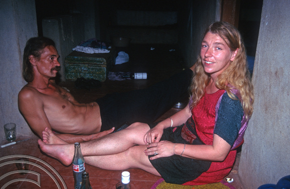 T6078. Axel and Lucie.  Arambol. Goa. India. December 1997. jpg