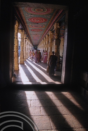 T6479. Passage in the Shree Meenakshi Temple. Madurai. Tamil Nadu. India. January 1998