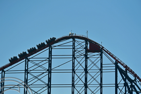 DG376518. The Big One rollercoaster. Pleasure Beach. Blackpool. 11.8.2022.