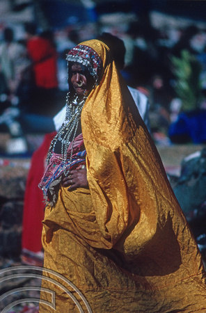 T4493. Tribal woman at the flea market. Anjuna. Goa. India. December 1993