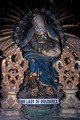 T12858. Statue in St Francis church. Old Goa. Goa. India. 1st February 2002