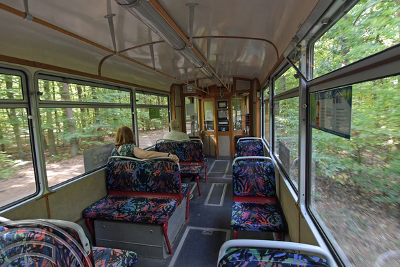 DG308575. Interior. Tram 32. Waltersdorf tramway. Waltersdorf. Germany. 17.9.18
