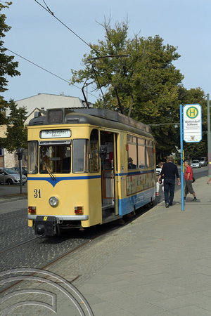 DG308524. Tram 31. Waltersdorf tramway. Waltersdorf. Germany. 17.9.18