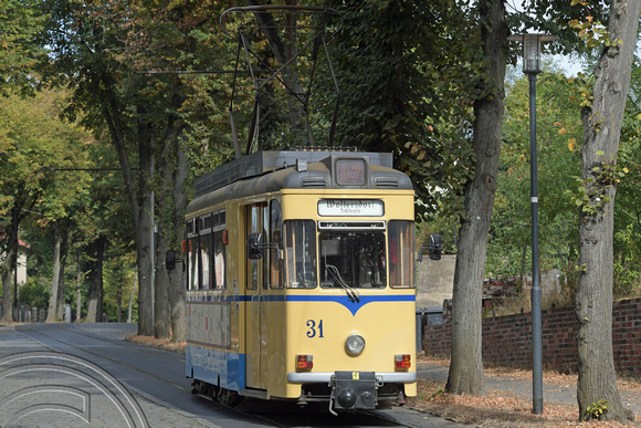 DG308529. Tram 31. Waltersdorf tramway. Waltersdorf. Germany. 17.9.18