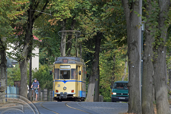 DG308535. Tram 31. Waltersdorf tramway. Waltersdorf. Germany. 17.9.18