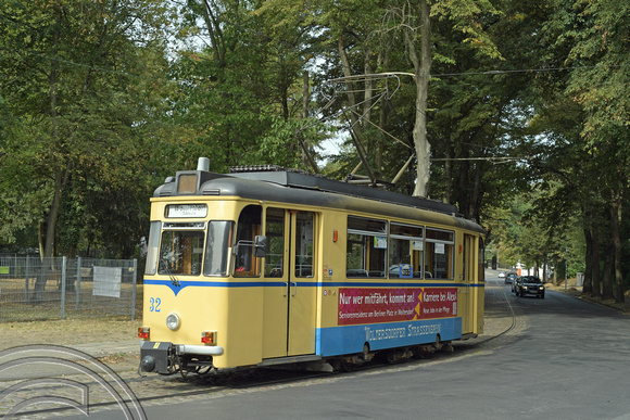 DG308546. Tram 32. Waltersdorf tramway. Waltersdorf. Germany. 17.9.18