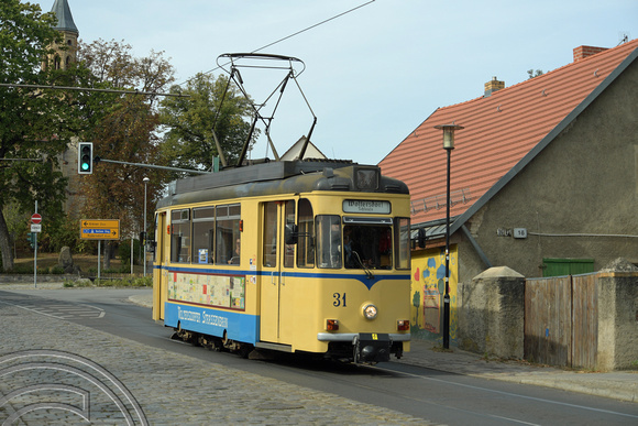 DG308554. Tram 31. Waltersdorf tramway. Waltersdorf. Germany. 17.9.18