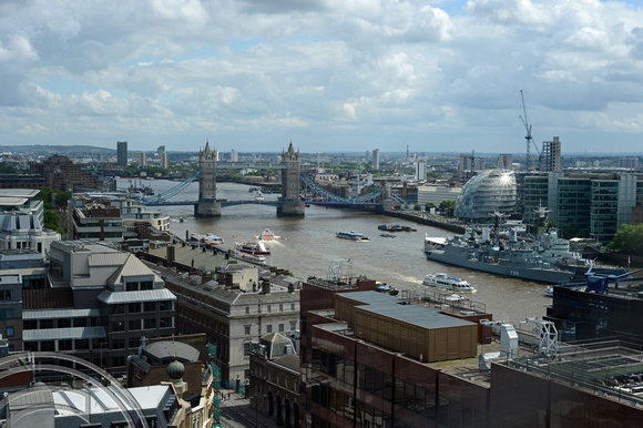 DG179877. The Thames from atop the Monument. London. 24.5.14.