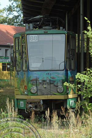 DG308658. UID tram  at the depot. Rüdersdorf tramway. Germany. 17.9.18