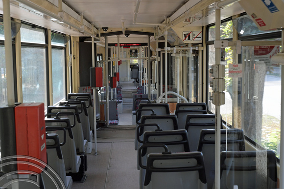 DG308618. Interior. tram 26. Rüdersdorf tramway. Germany. 17.9.18