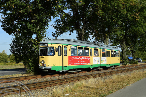 DG308629. Tram 47. Schöneicher Chaussee. Rüdersdorf tramway. Germany. 17.9.18