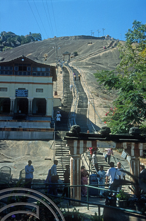 T5876. 614 steps up Indragiri hill. Sravanabelagola. Karnataka. India. January 1996