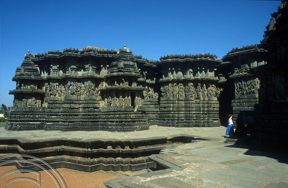 T5885. Hoysaleshwara Temple. Halebid. Karnataka. India. January 1996