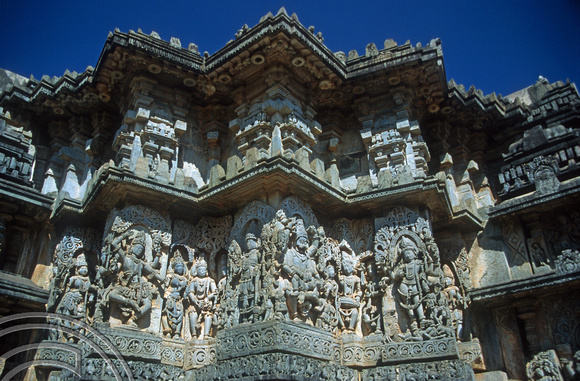 T5887. Hoysaleshwara Temple. Halebid. Karnataka. India. January 1996