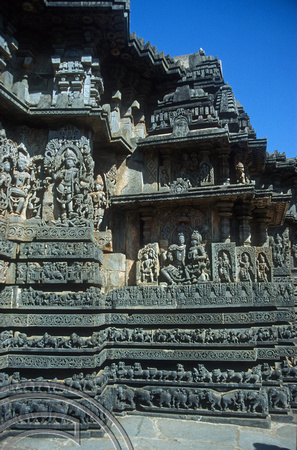 T5888. Hoysaleshwara Temple. Halebid. Karnataka. India. January 1996