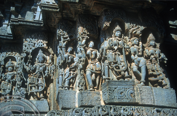 T5889. Hoysaleshwara Temple. Halebid. Karnataka. India. January 1996